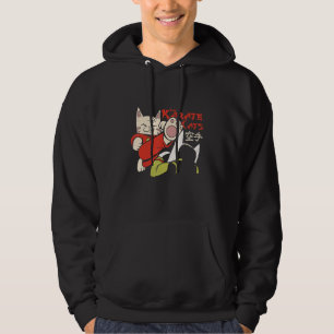 Funny Karate Cat Fighting Kitten Fighter Kitty Com Hoodie