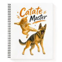 Funny Karate Cat Kicking German Shepherd