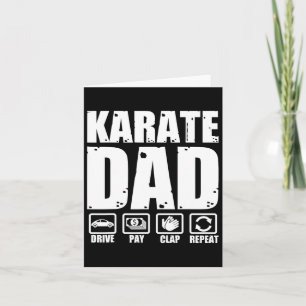 Funny Karate Dad Martial Arts Father Humour Father Card