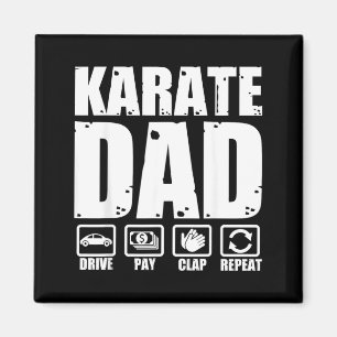 Funny Karate Dad Martial Arts Father Humour Father Magnet