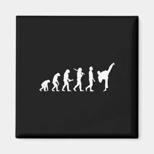 Funny Karate Evolution Gift For Martial Artists Magnet
