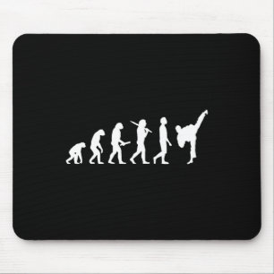 Funny Karate Evolution Gift For Martial Artists Mouse Pad