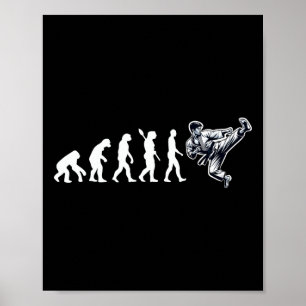 Funny Karate Evolution Martial Arts Lover Karate B Poster