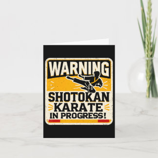 Funny Karate Fighter Martial Arts Shotokan Karatek Card