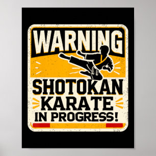 Funny Karate Fighter Martial Arts Shotokan Karatek Poster