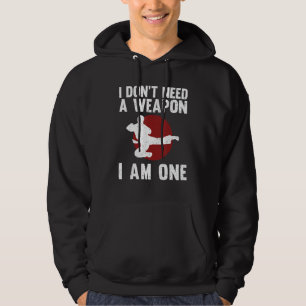 Funny Karate For Men Women Karate Black Belt Marti Hoodie