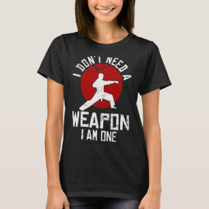 Funny Karate For Men Women Karate Black Belt Marti T-Shirt