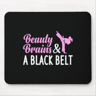Funny Karate For Women Girl Taekwondo Martial Arts Mouse Pad