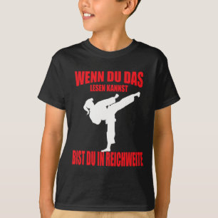 Funny Karate Kickboxing Taekwondo Girl T-Shirt