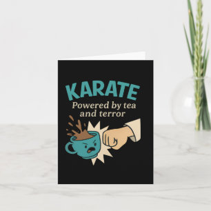 Funny Karate Martial Humour Powered  Card