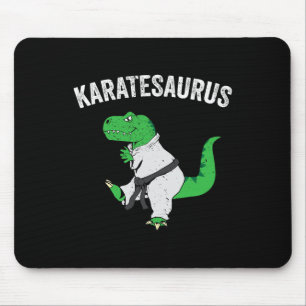 Funny Karate T Rex Dinosaur Cute Dino Martial Arts Mouse Pad