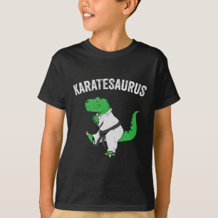 Funny Karate T Rex Dinosaur Cute Dino Martial Arts T-Shirt