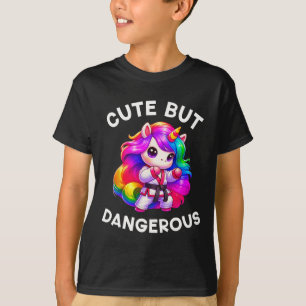 Funny Karate Unicorn Cute But Dangerous Karate Gi T-Shirt