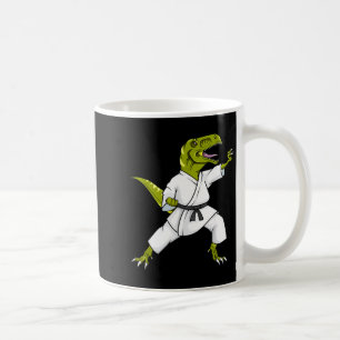 Funny Karatesaurus T-rex Dinosaur Karate Samurai D Coffee Mug