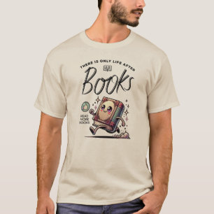 Funny Kawaii Book with quote Read more books T-Shirt