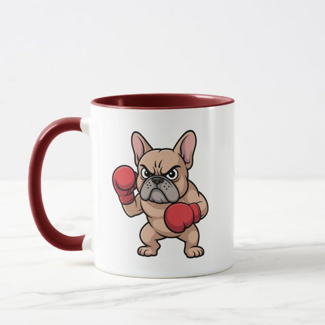 Funny Kawaii Frenchie Coffee Cup Gift for Dog Love (Left)