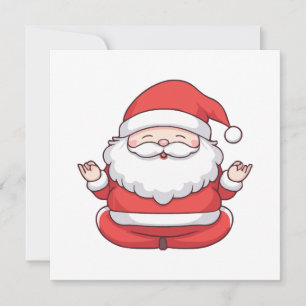 Funny Kawaii Santa Yoga Meditation