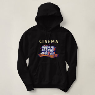 Funny Kawaii Sushi Couple Watching Home Cinema Hoodie