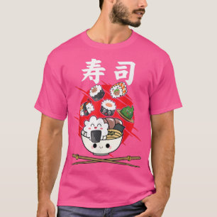 Funny Kawaii Sushi Japanese Food Anime Rice Japan T-Shirt