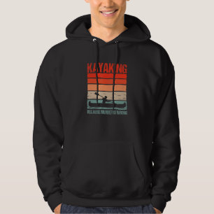 Funny Kayak Boating Canoe Kayaking Because Murder Hoodie