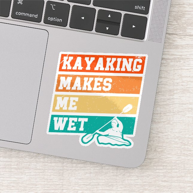 Funny Kayak Lover Kayaking Retro River Kayaker  (Detail)