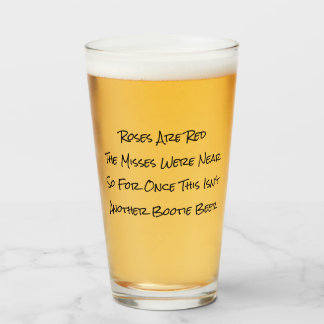 Funny Kayakers Bootie Beer Poem Pint Glass