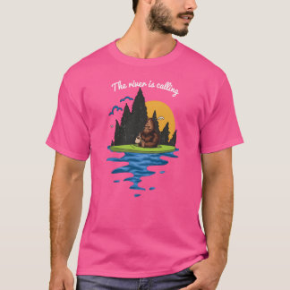 Funny Kayaking Camping Gift Art gift T-Shirt