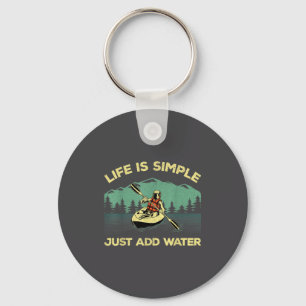 Funny Kayaking Design For Men Women Paddling Canoe Key Ring