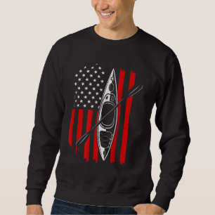 Funny Kayaking Gift For Men Women Cool American Fl Sweatshirt