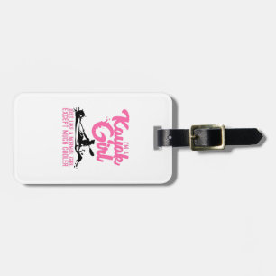 Funny Kayaking Gift For Women Cool Kayak Girl Padd Luggage Tag