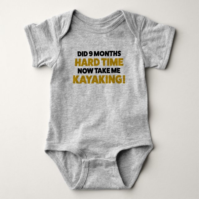 Funny Kayaking Jersey Bodysuit for Baby (Front)