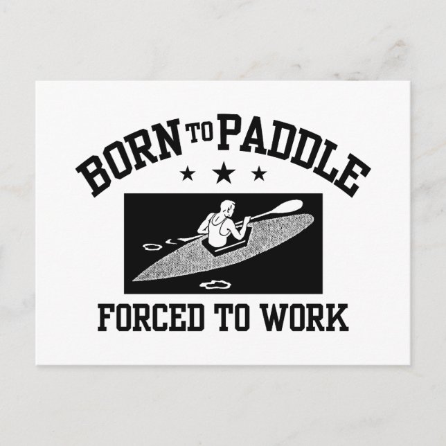 Funny Kayaking Postcard (Front)