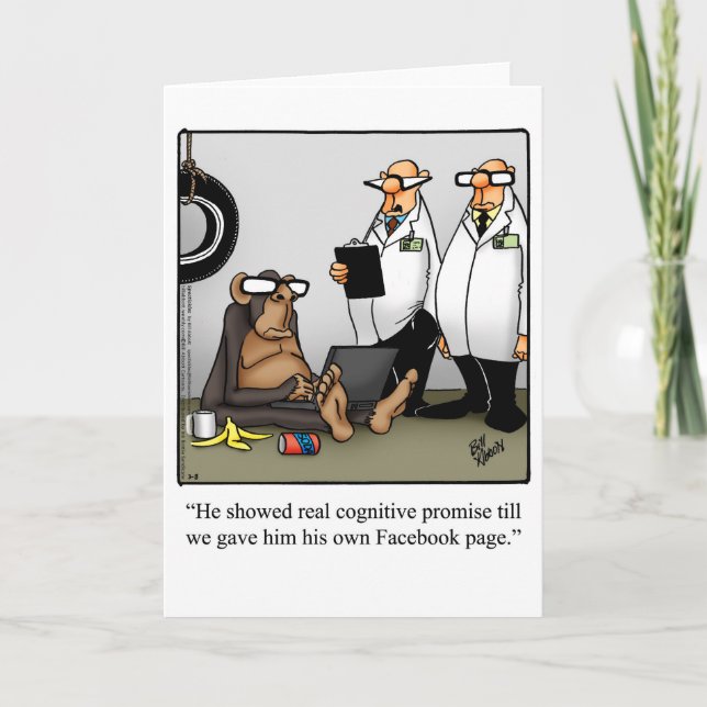 Funny Keep In Touch Greeting Card (Front)