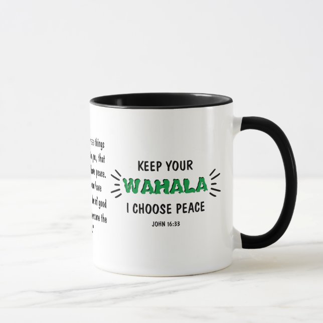 Funny KEEP YOUR WAHALA Nigerian Quote Mug (Right)