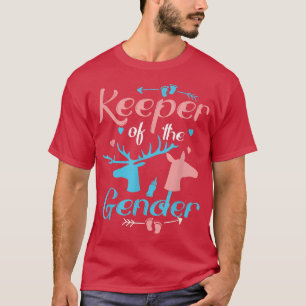 Funny Keeper of the Gender Reveal Baby Pink of Blu T-Shirt