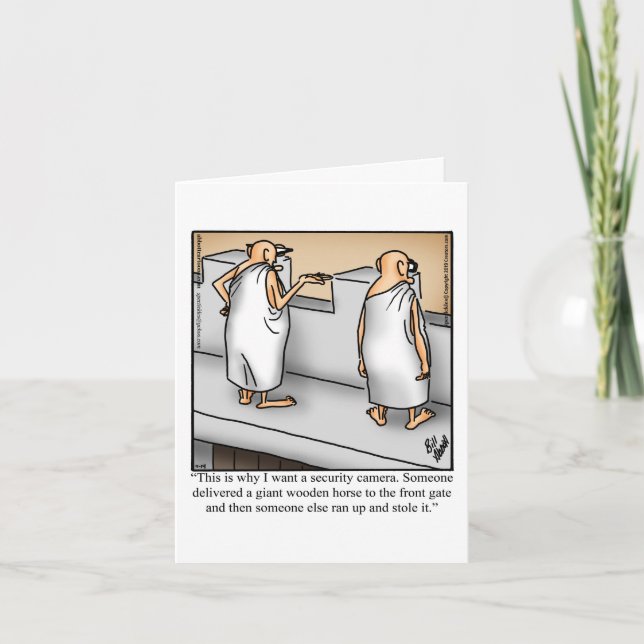 Funny Keeping In Touch Greeting Card (Front)