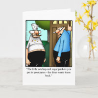 Funny Keeping In Touch Humour greeting Card
