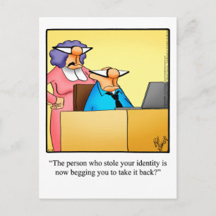 Funny "Keeping In Touch" Postcard