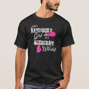 Funny Kentucky Shirts Just a Kentucky girl in a Mi