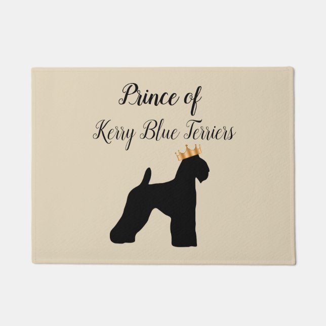 Funny Kerry Blue Terrier Dog Breedroyalincess Doormat (Front)