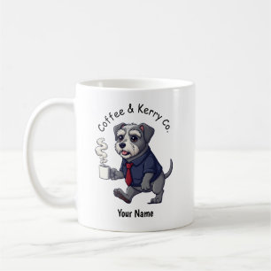 Funny Kerry Blue Terrier Dog Business Suit Coffee Mug