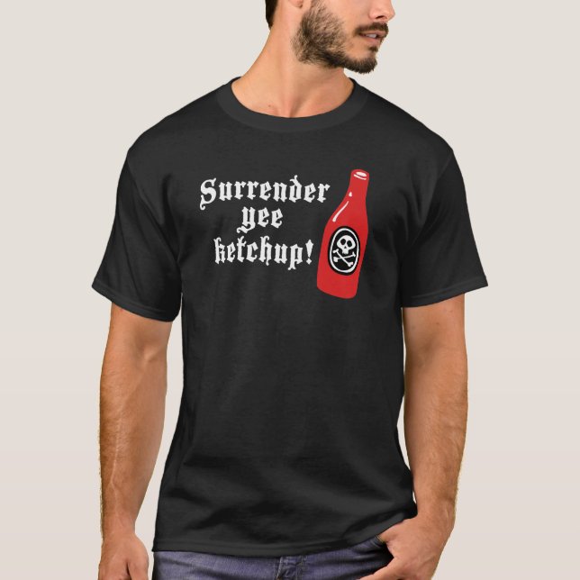 Funny Ketchup Pirate T-Shirt (Front)