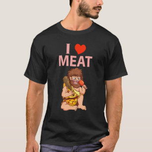 Funny Keto Diet , I Love Meat T-Shirt