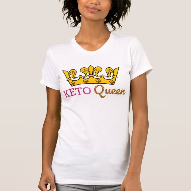 Funny Keto Queen Crown T-Shirt (Front)