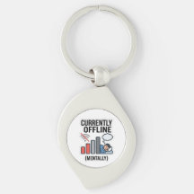 Funny Key Chain | Digital Detox Humour 