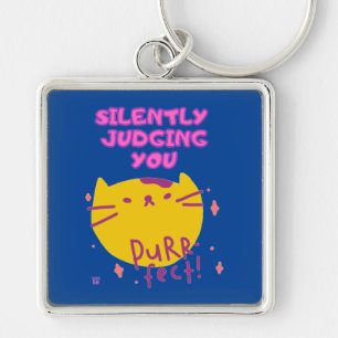 funny keychain "PURR FECT"