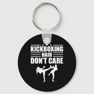 Funny Kickboxing Art For Men Women Kickboxer Conta Key Ring