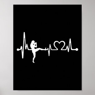 Funny Kickboxing Coach And Players Gift Kickboxing Poster