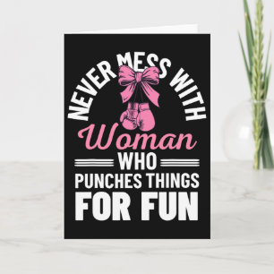 Funny Kickboxing For Men Women Kickboxer Workout E Card