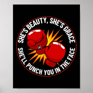 Funny Kickboxing For Men Women Kickboxer Workout E Poster